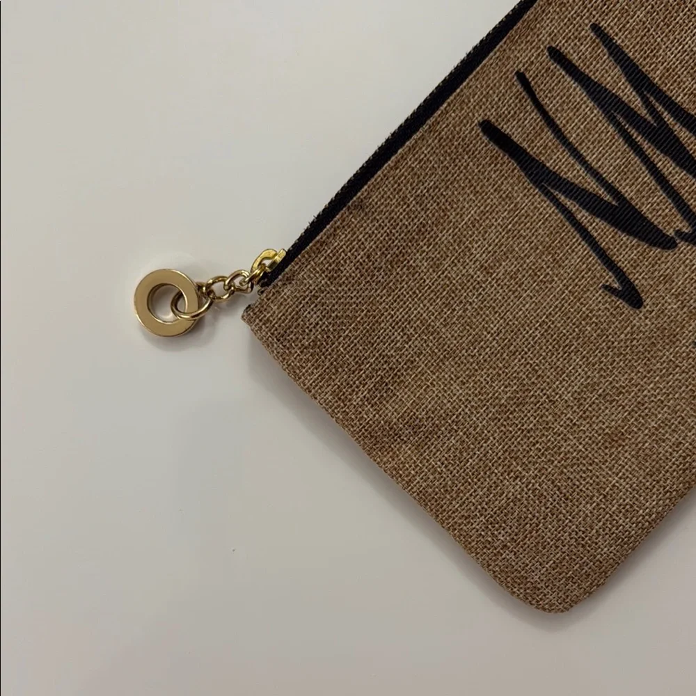 Apple & Bee for Neiman Marcus Pouch Brown Pouch with Gold Zipper